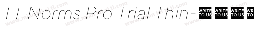 TT Norms Pro Trial Thin字体转换
